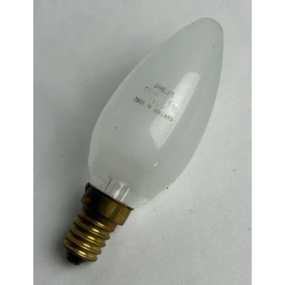 Vtg Lot Of 10 Philips E14 25W Frosted Bulb 110V Holland UNUSED Appliance Lamp